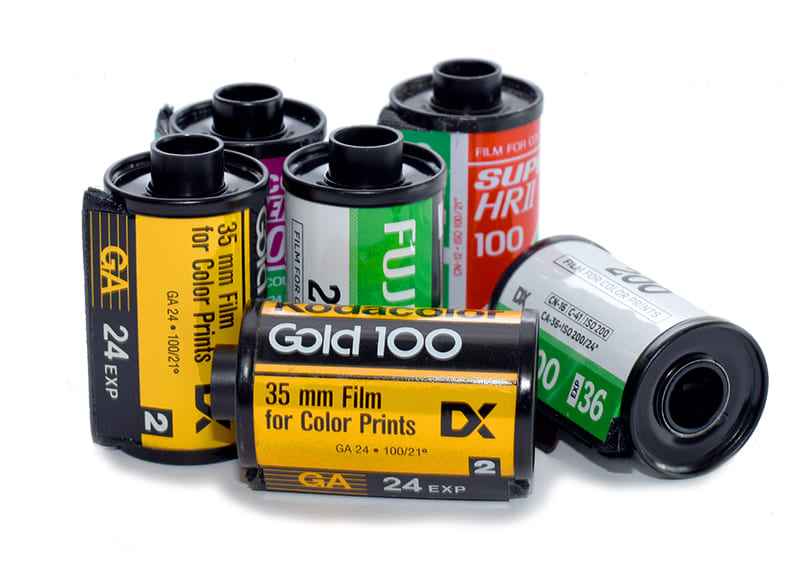 35mm rolls of C-41 film.